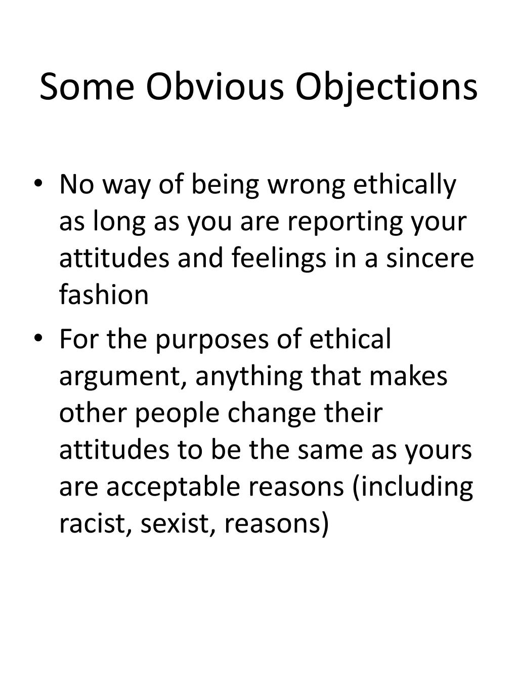 PPT - Cultural Relativism and Subjectivism in Ethics PowerPoint