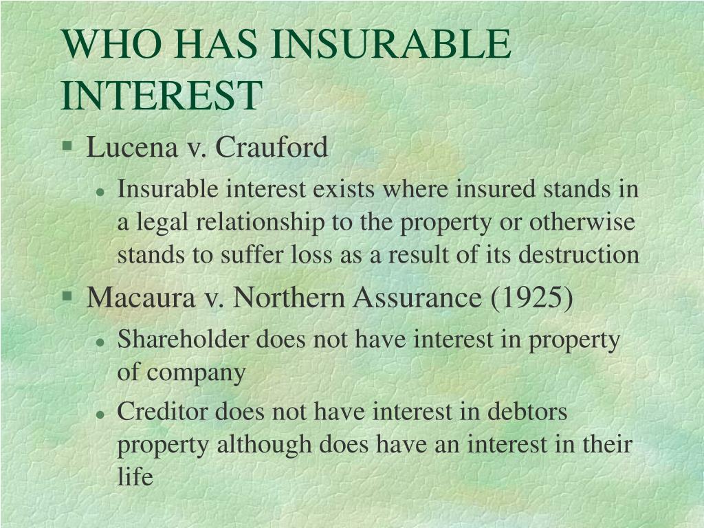 PPT - INSURABLE INTEREST PowerPoint Presentation, free download - ID:390110