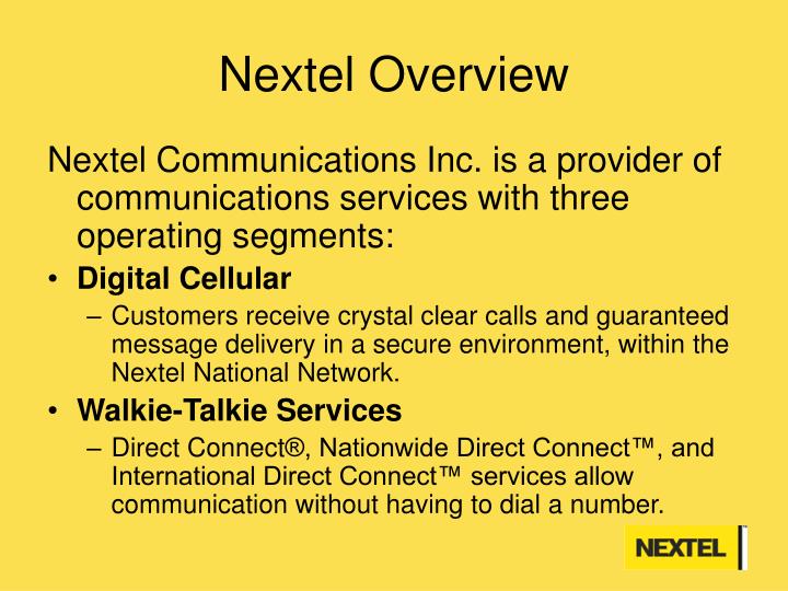 Resultado de imagen de Nextel Communications