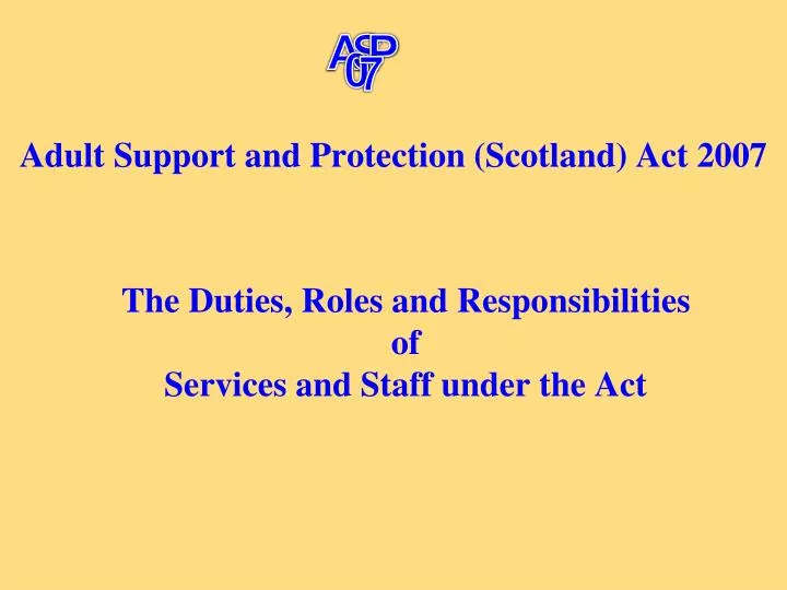 adult support and protection scotland act 2007 n.