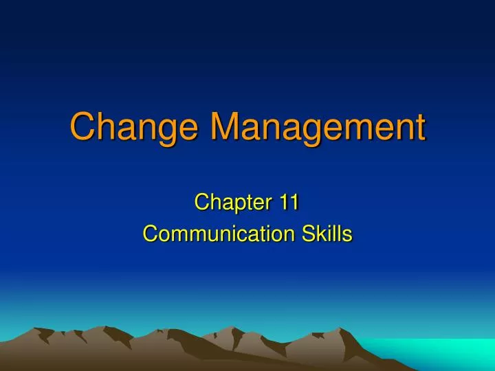 change management n.