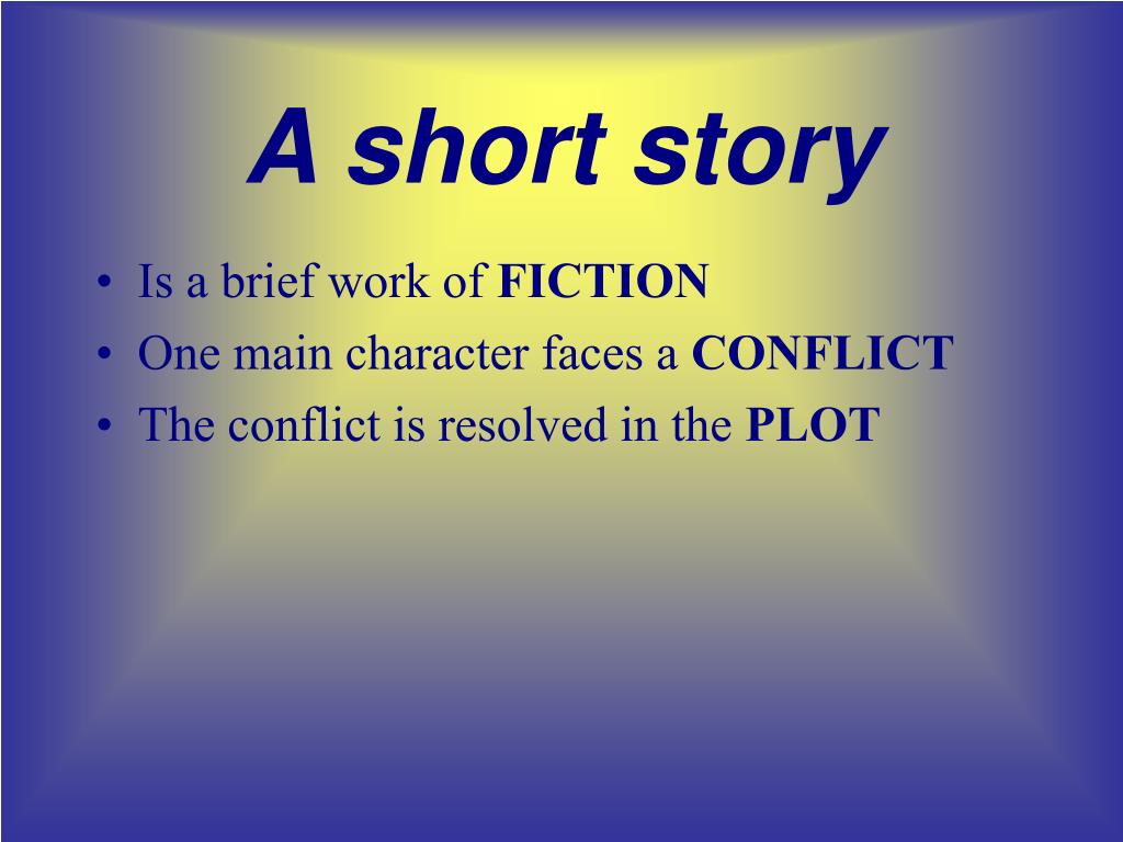 presentation of short story
