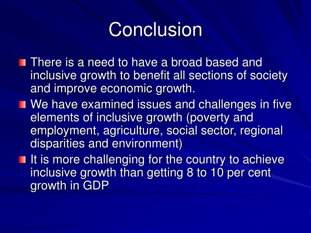 conclusion on economic growth essay