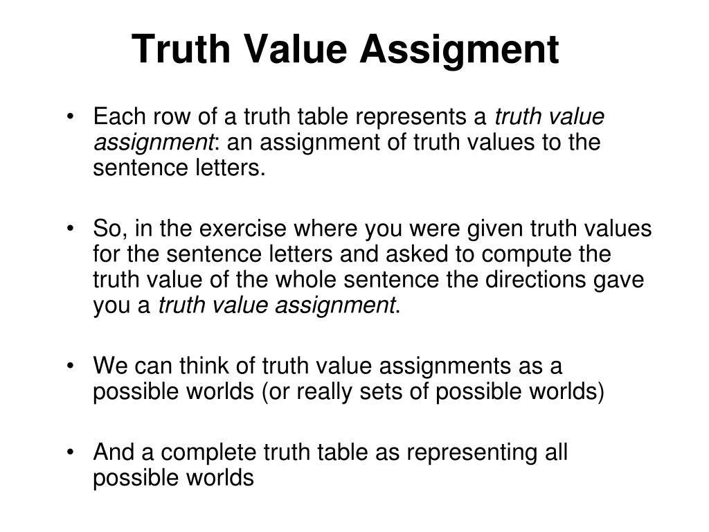 c assignment truth value