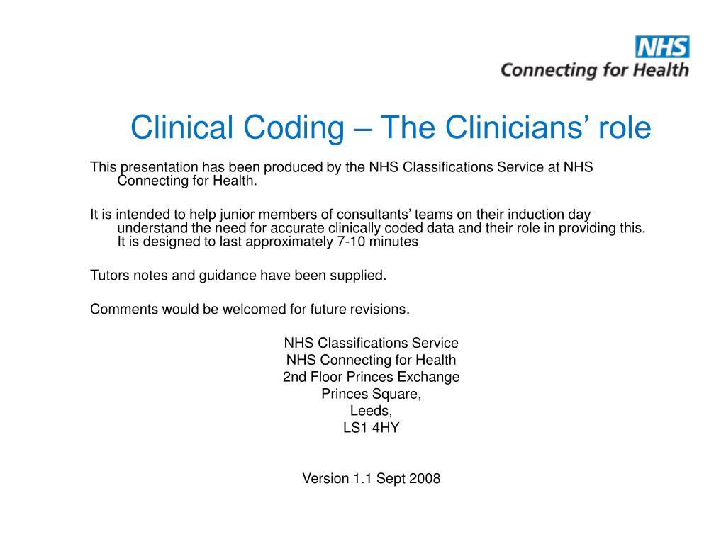 ppt-clinical-coding-the-clinicians-role-powerpoint-presentation-id-391592