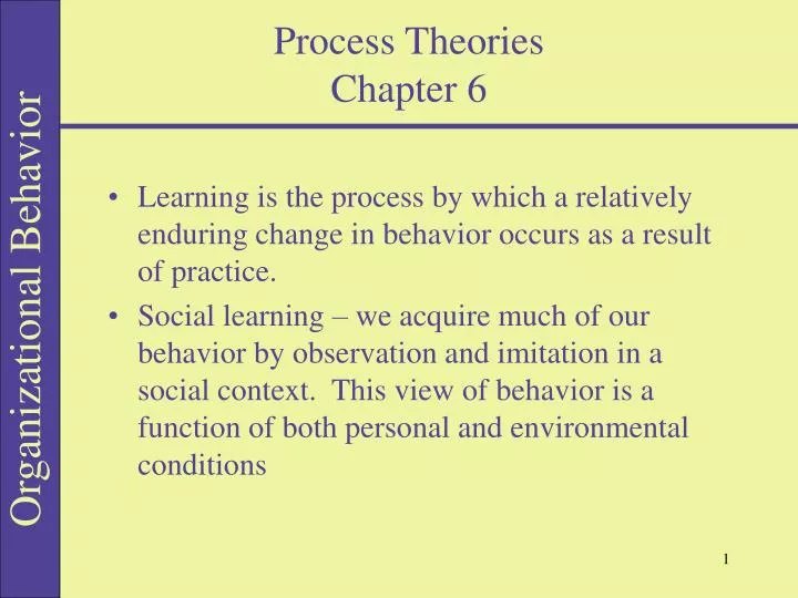 process theories chapter 6 n.