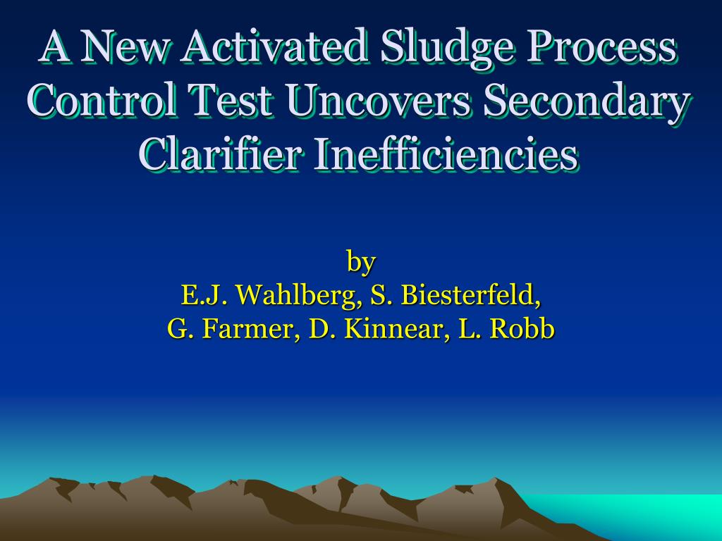 PPT - Module 16: The Activated Sludge Process – Part 2 PowerPoint