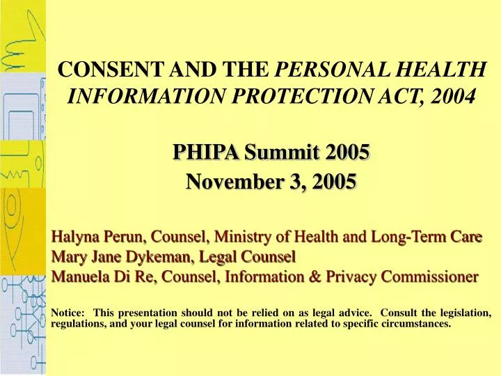 consent and the personal health information protection act 2004 n.