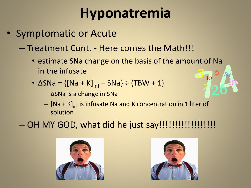 Hyponatremia Stages