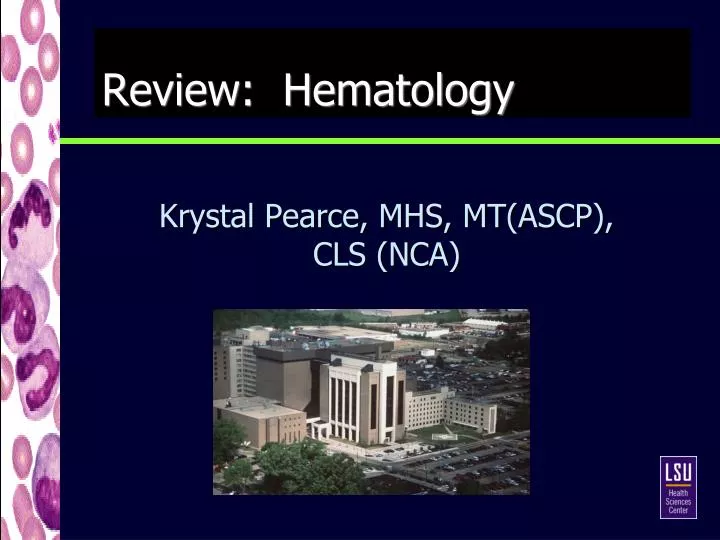 review hematology n.