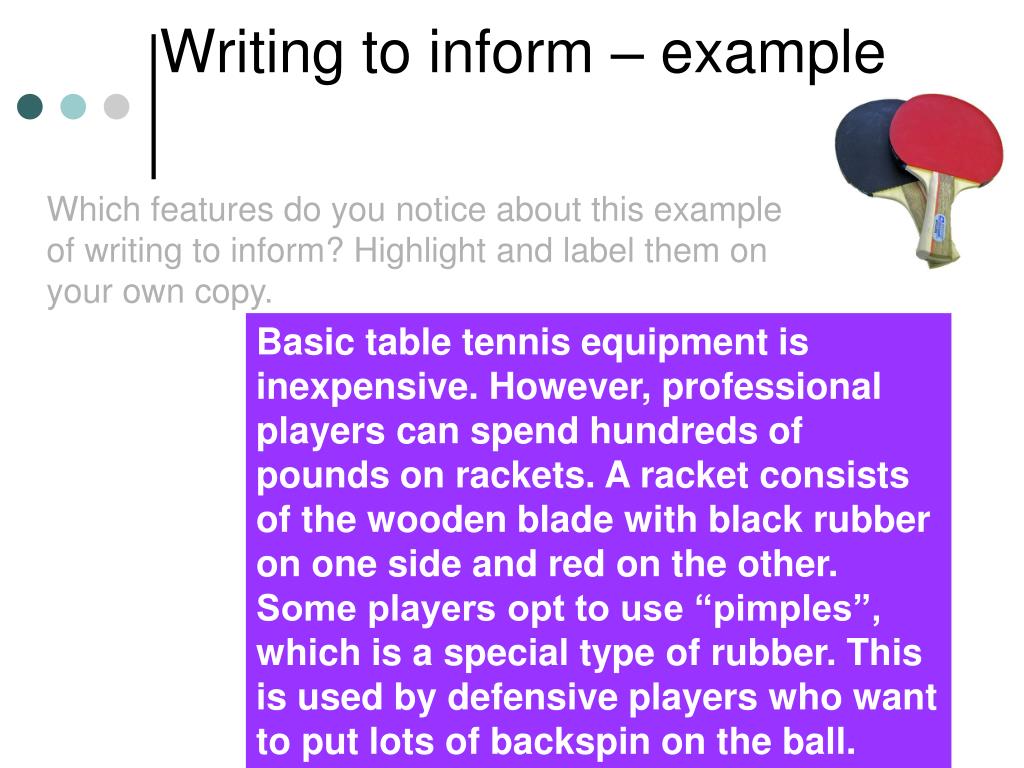 PPT Writing To Inform Explain PowerPoint Presentation Free 