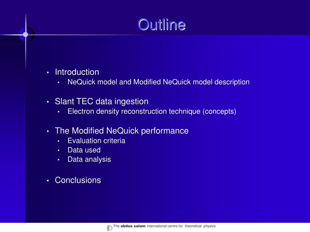 Ppt Slant Tec Data Ingestion In The Modified Nequick Ionosphere Electron Density Model Powerpoint Presentation Id 394154