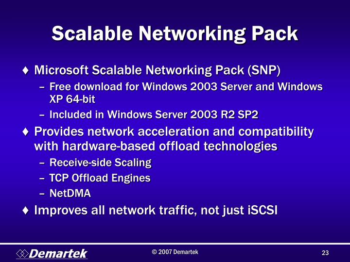 Windows 2003 r2 support