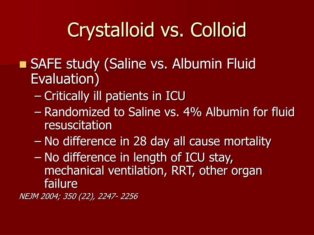 difference between crystalloid colloid and blood administration for fluid replacement