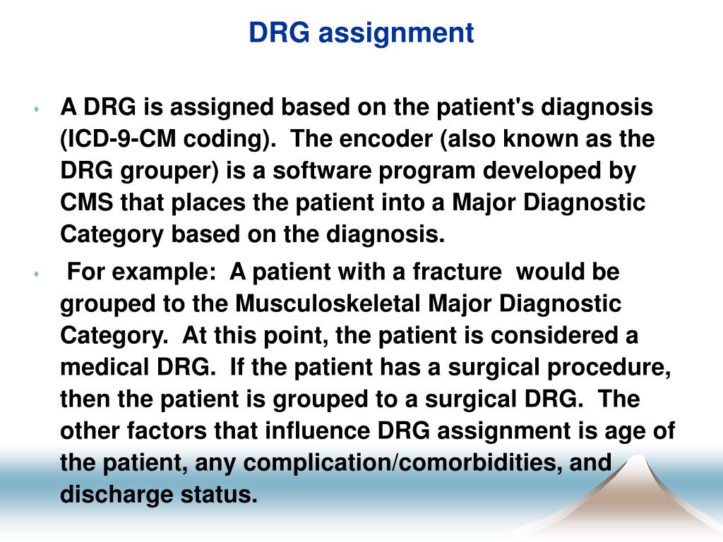 drg change assignment