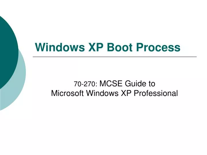 windows xp boot process n.