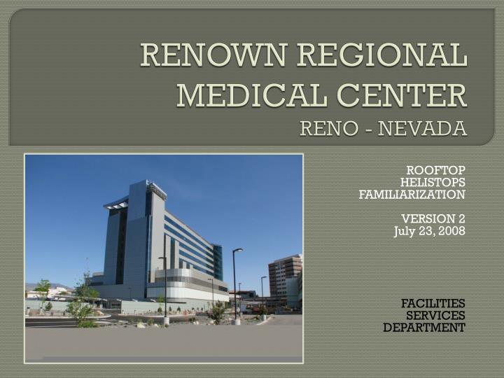renown regional medical center reno nevada n.
