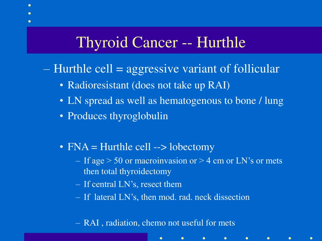 PPT - Thyroid Cancer -- Papillary PowerPoint Presentation, free ...