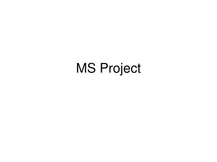 ms project n.