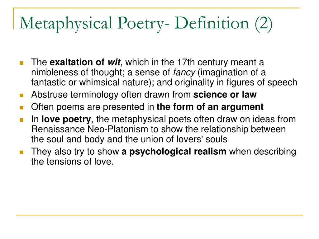 essay type questions on metaphysical poetry