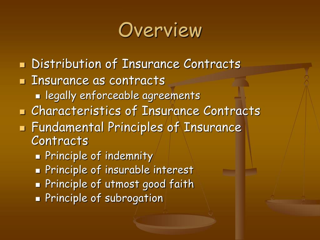 PPT Topic 10. Legal Principles in Insurance Contracts