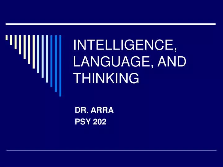 intelligence language and thinking n.