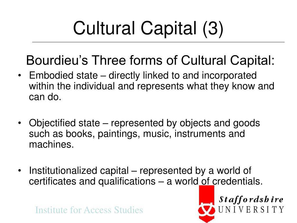 What Is Cultural Capital Theory