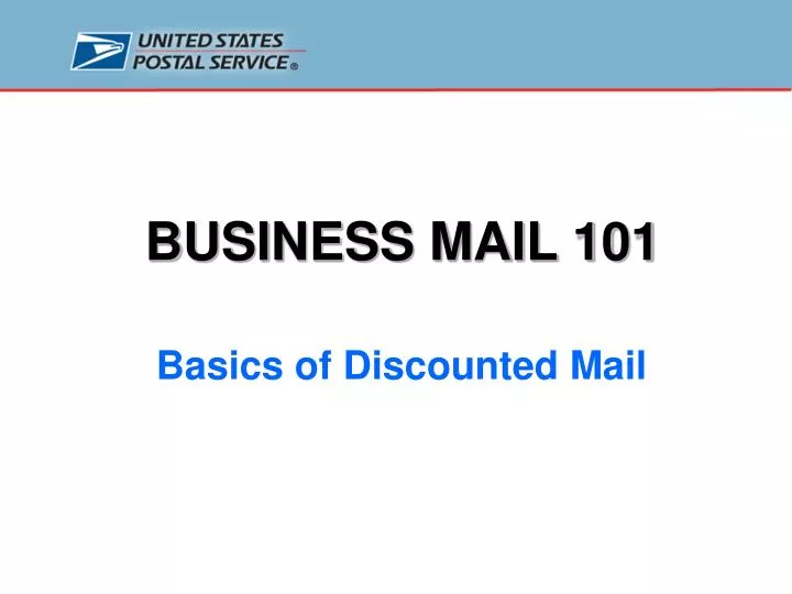PPT BUSINESS MAIL 101 PowerPoint Presentation, free download ID396882