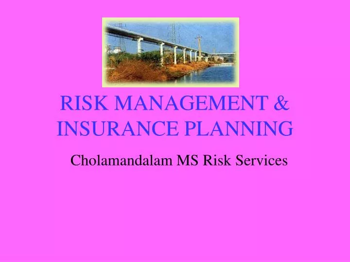 PPT - RISK MANAGEMENT & INSURANCE PLANNING PowerPoint Presentation - ID