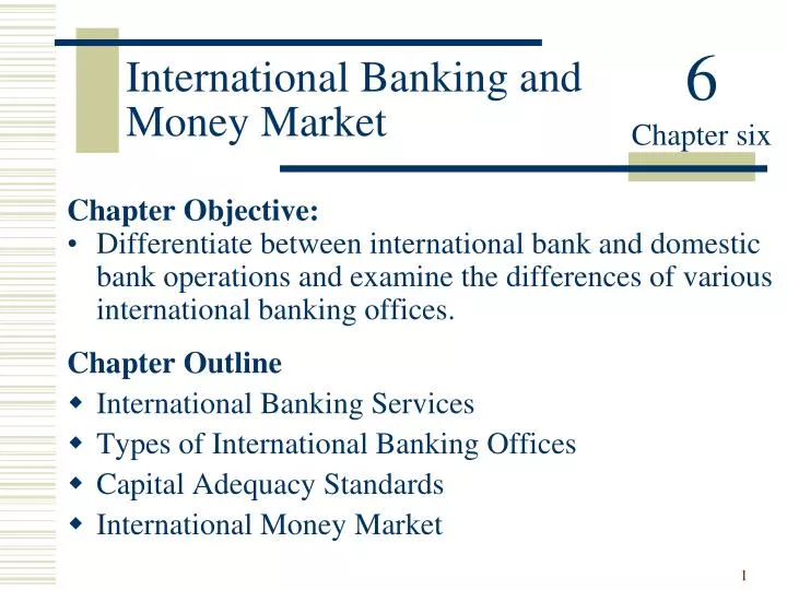 international banking and money market n.