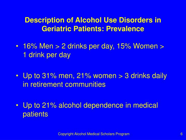 a description of alcohol as a drug Alcohol - a liquor or brew containing alcohol as the active agent alcohol (or drink) ruined him alcoholic beverage , alcoholic drink , inebriant , intoxicant drug of abuse , street drug - a drug that is taken for nonmedicinal reasons (usually for mind-altering effects) drug abuse can lead to physical and mental damage and (with some . a description of alcohol as a drug Alcohol - a liquor or brew containing alcohol as the active agent alcohol (or drink) ruined him alcoholic beverage , alcoholic drink , inebriant , intoxicant drug of abuse , street drug - a drug that is taken for nonmedicinal reasons (usually for mind-altering effects) drug abuse can lead to physical and mental damage and (with some .