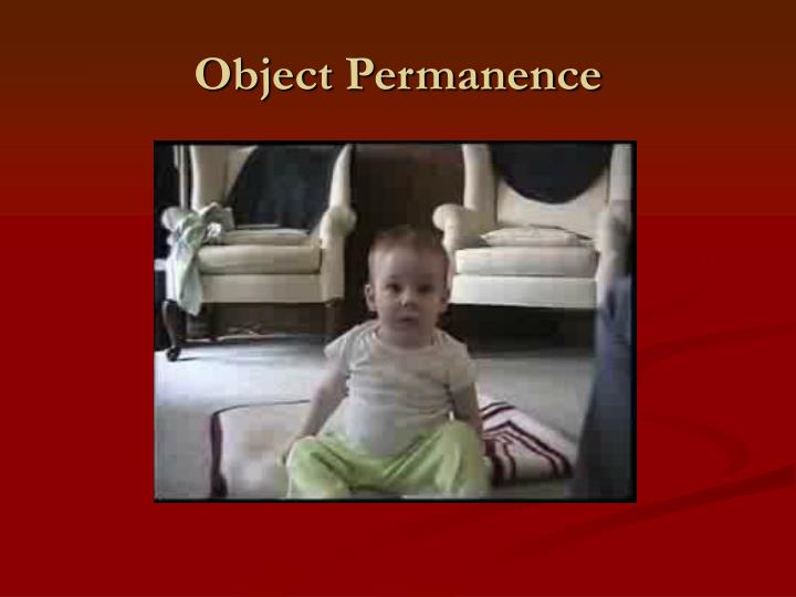 piaget's theory of object permanence