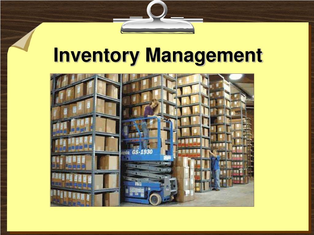 inventory control powerpoint presentation