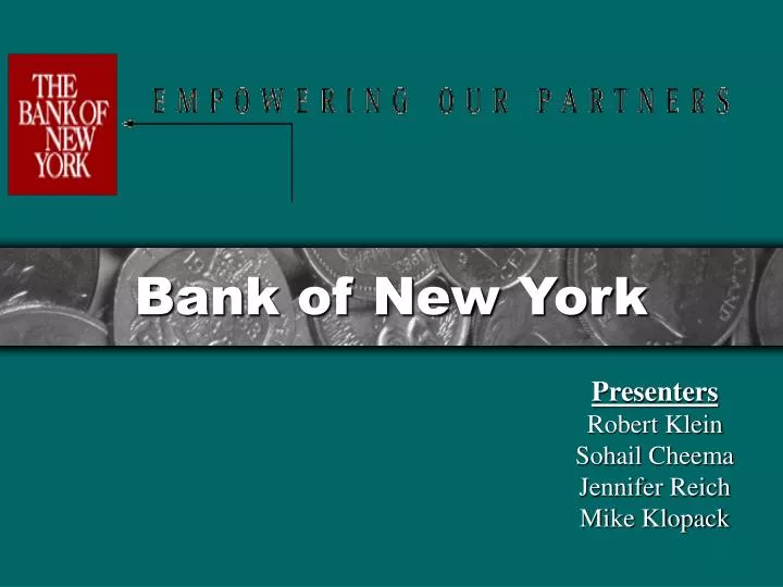 bank of new york presentation
