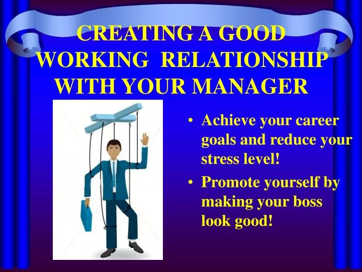 how would you describe a good working relationship at work