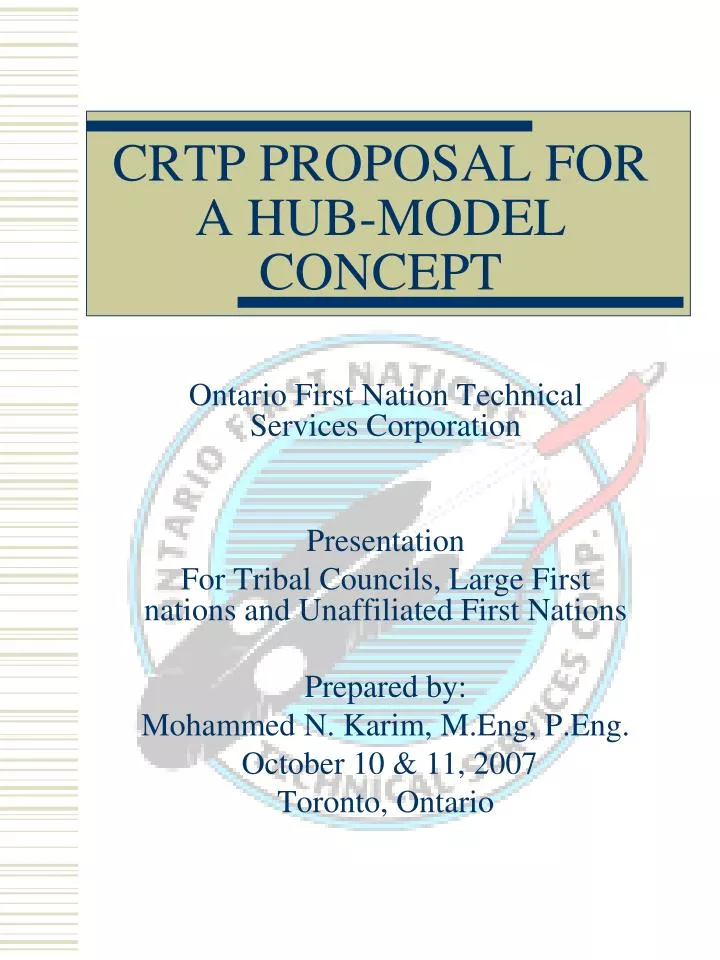 crtp proposal for a hub model concept n.