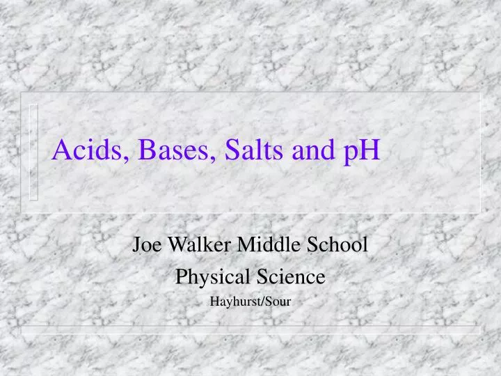 acids bases salts and ph n.