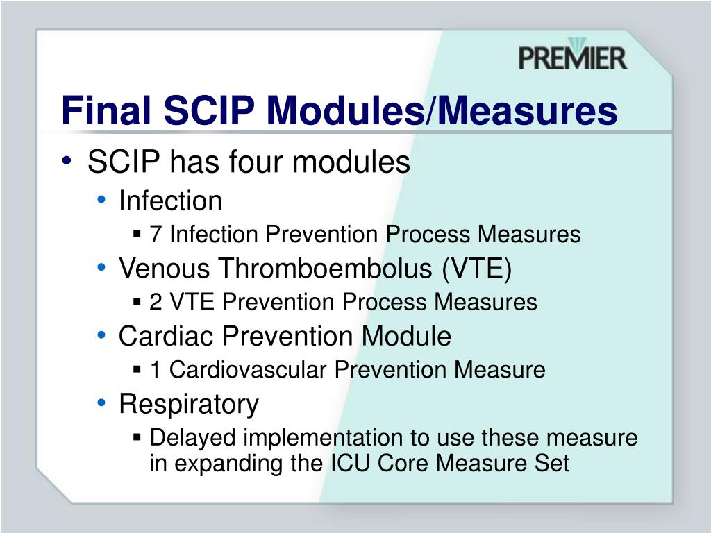 PPT SCIP Surgical Care Improvement Project A National Quality