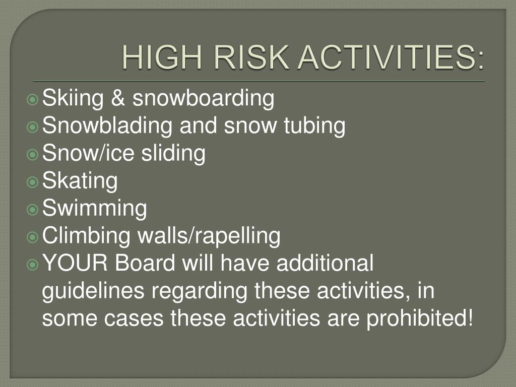 PPT - RISK MANAGEMENT: Teaching, Facilities, Equipment PowerPoint