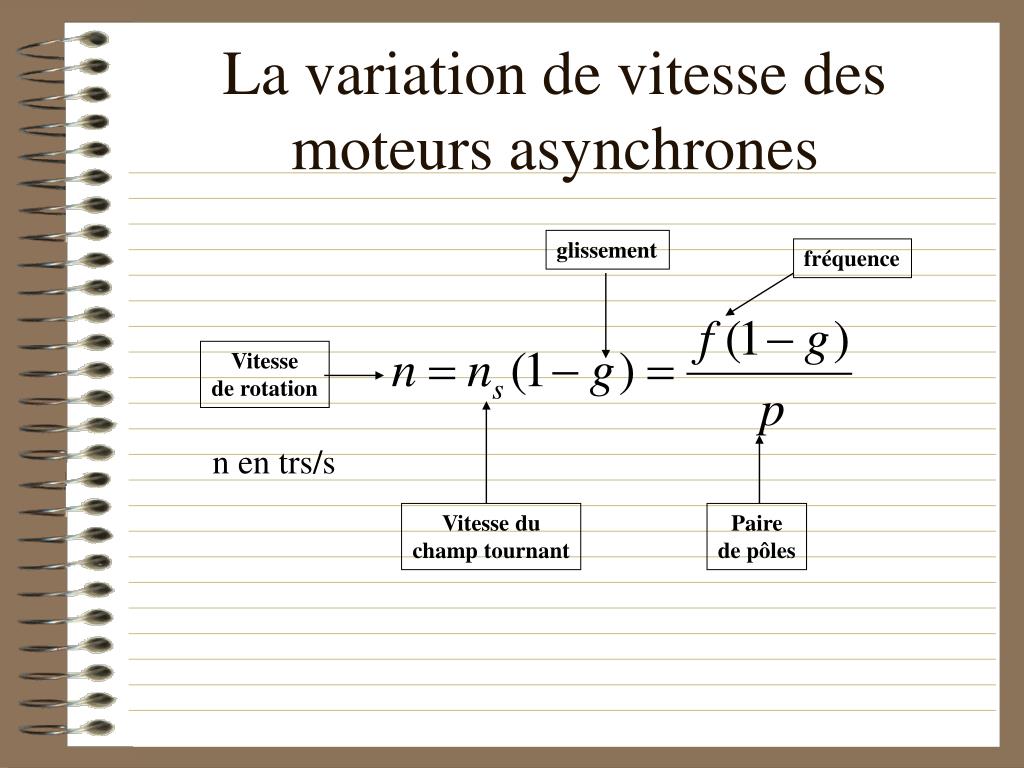 PPT - La variation de vitesse des moteurs asynchrones PowerPoint  Presentation - ID:401028