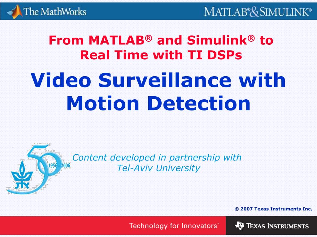 PPT - Video Surveillance with Motion Detection PowerPoint Presentation ...