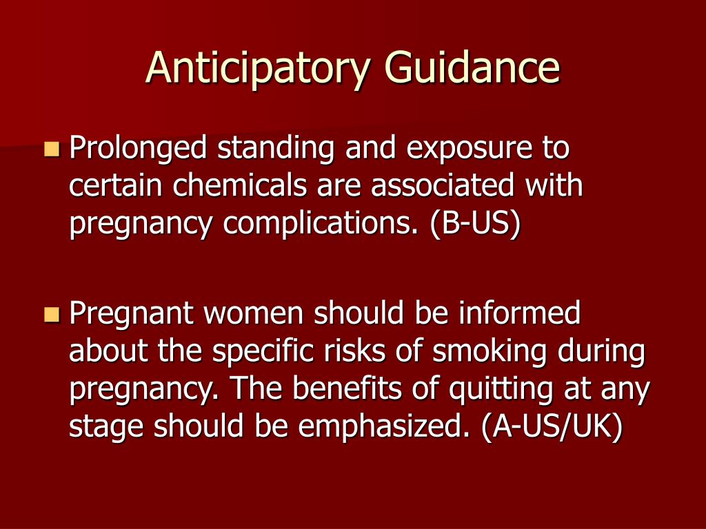 anticipatory guidance anticipatory guidance