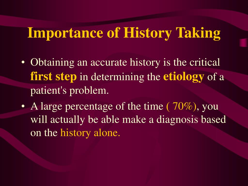 Patients history