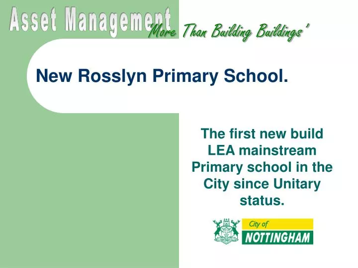 new rosslyn primary school n.
