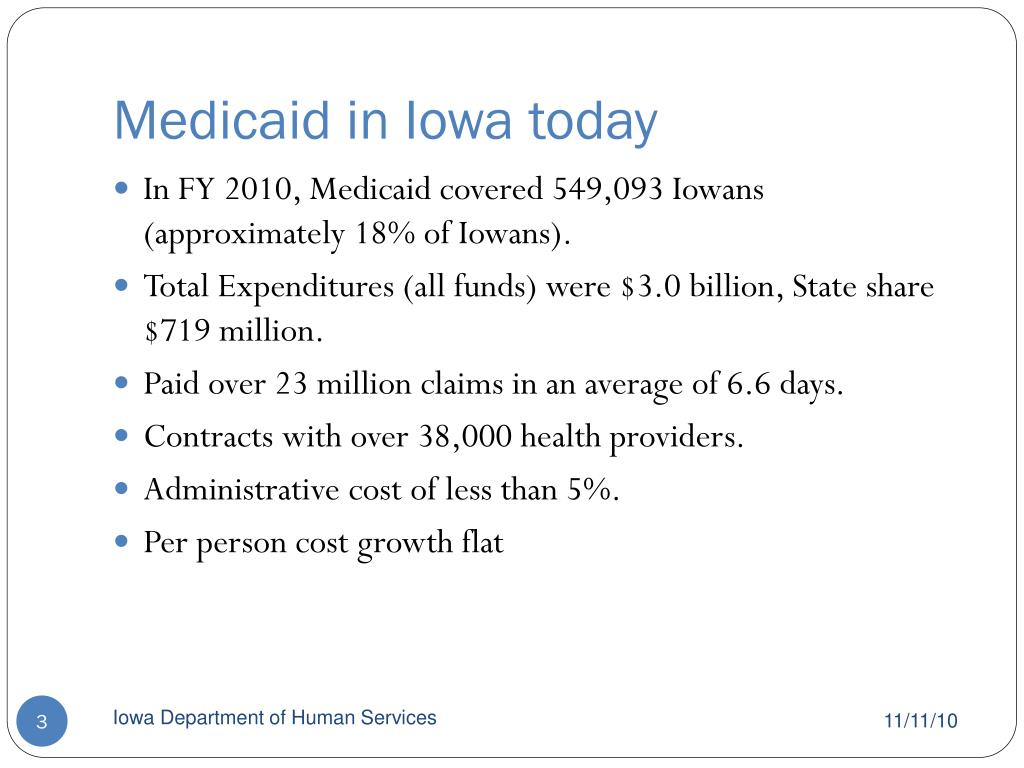 PPT Implementing the Affordable Care Act in Iowa Iowa Medicaid