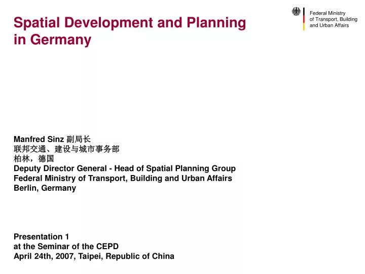 spatial development and planning in germany n.