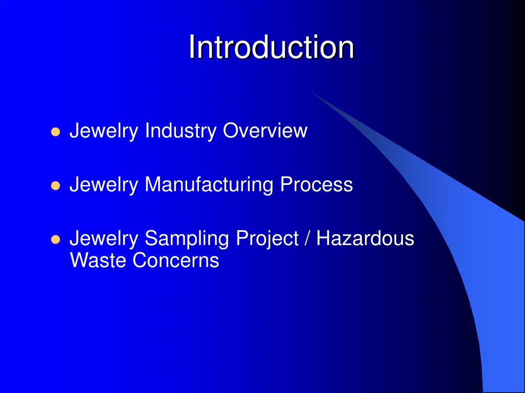 PPT The Jewelry Manufacturing Industry PowerPoint Presentation, free download ID403792