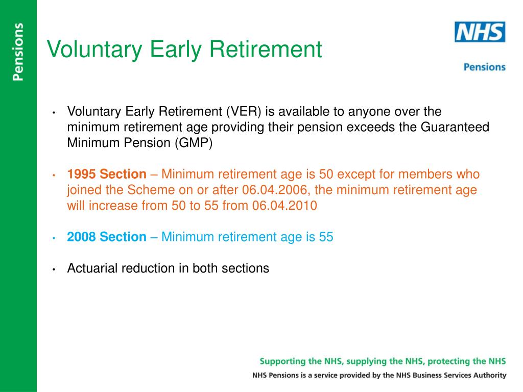 Nhs 95 pension scheme early retirement 