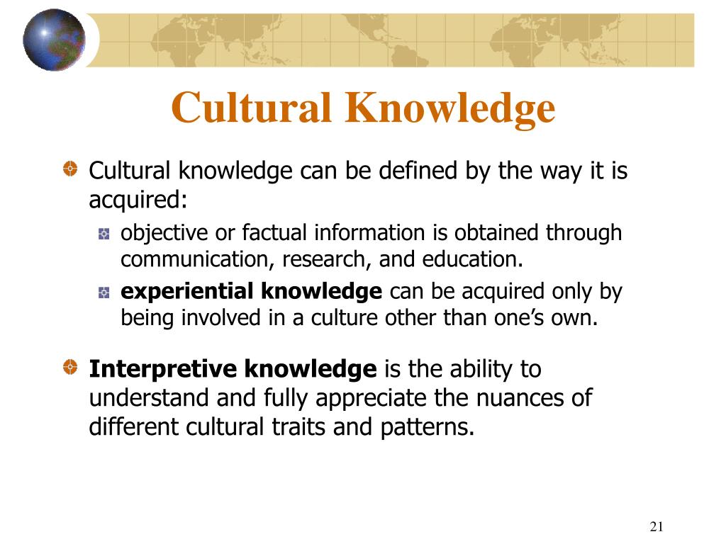 what is the relationship between knowledge and culture essay