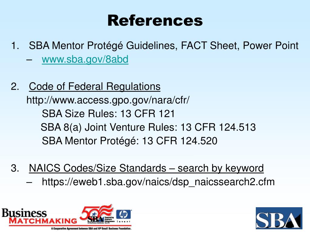 sba mentor protege conference template